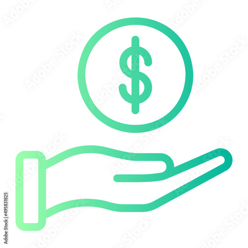 crowdfunding gradient icon