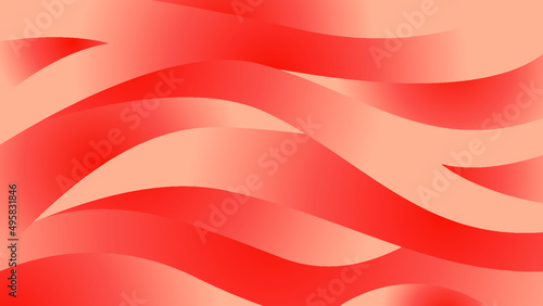 Abstract Waving Red background