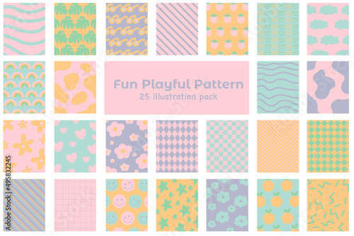 Fun Playful Pattern Graphic Elements Pack