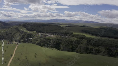 Aerial, Dashbashi Canyon, Georgia photo