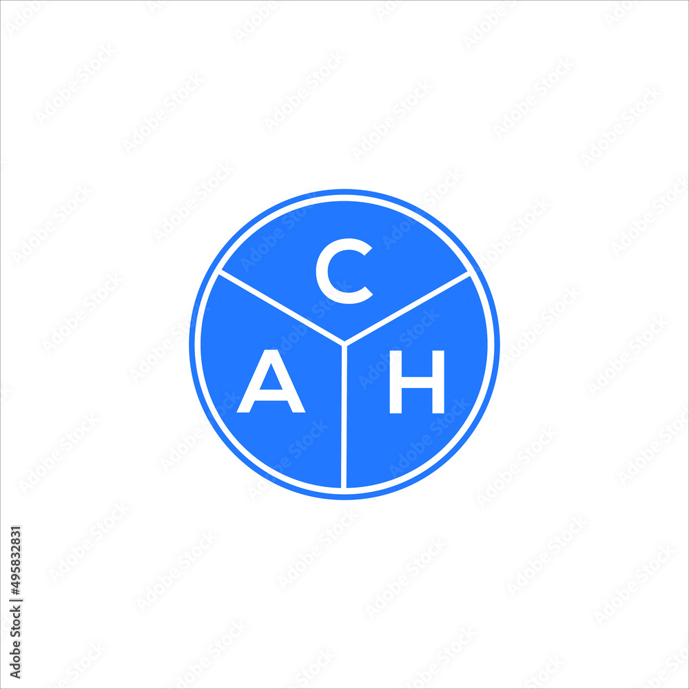 CAH letter logo design on black background. CAH creative initials letter logo concept. CAH letter design. CAH letter logo design on black background. CAH creative initials letter logo concept. CAH letter design.