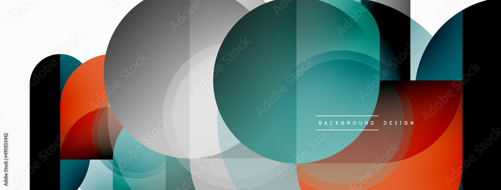 Creative geometric wallpaper. Minimal circle triangle and square line abstract background. Vector illustration for wallpaper banner background or landing page Creative geometric wallpaper. Minimal circle triangle and square line abstract background. Vector illustration for wallpaper banner background or landing page