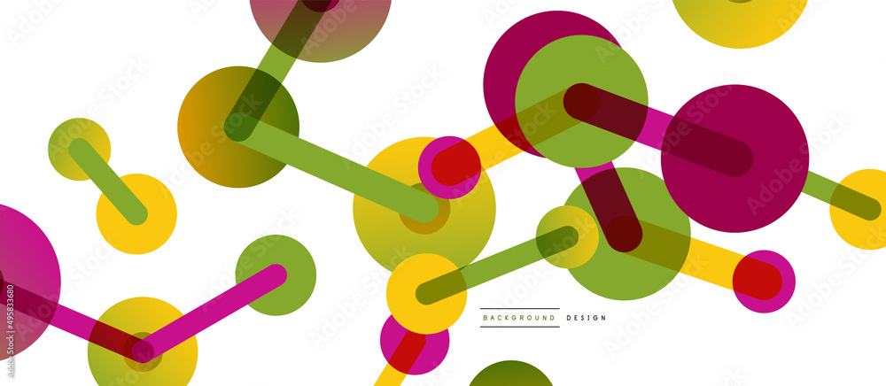 Line points connections geometric abstract background. Circles connected by lines. Trendy techno business template for wallpaper, banner, background or landing Line points connections geometric abstract background. Circles connected by lines. Trendy techno business template for wallpaper, banner, background or landing