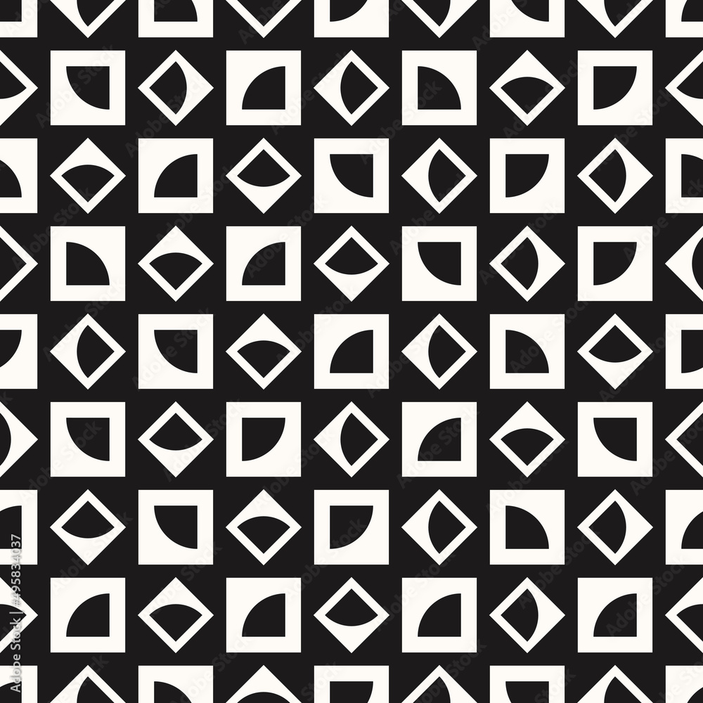 Black and white checkerboard and abstract tiles. Vetcor. Black and white checkerboard and abstract tiles. Vetcor.