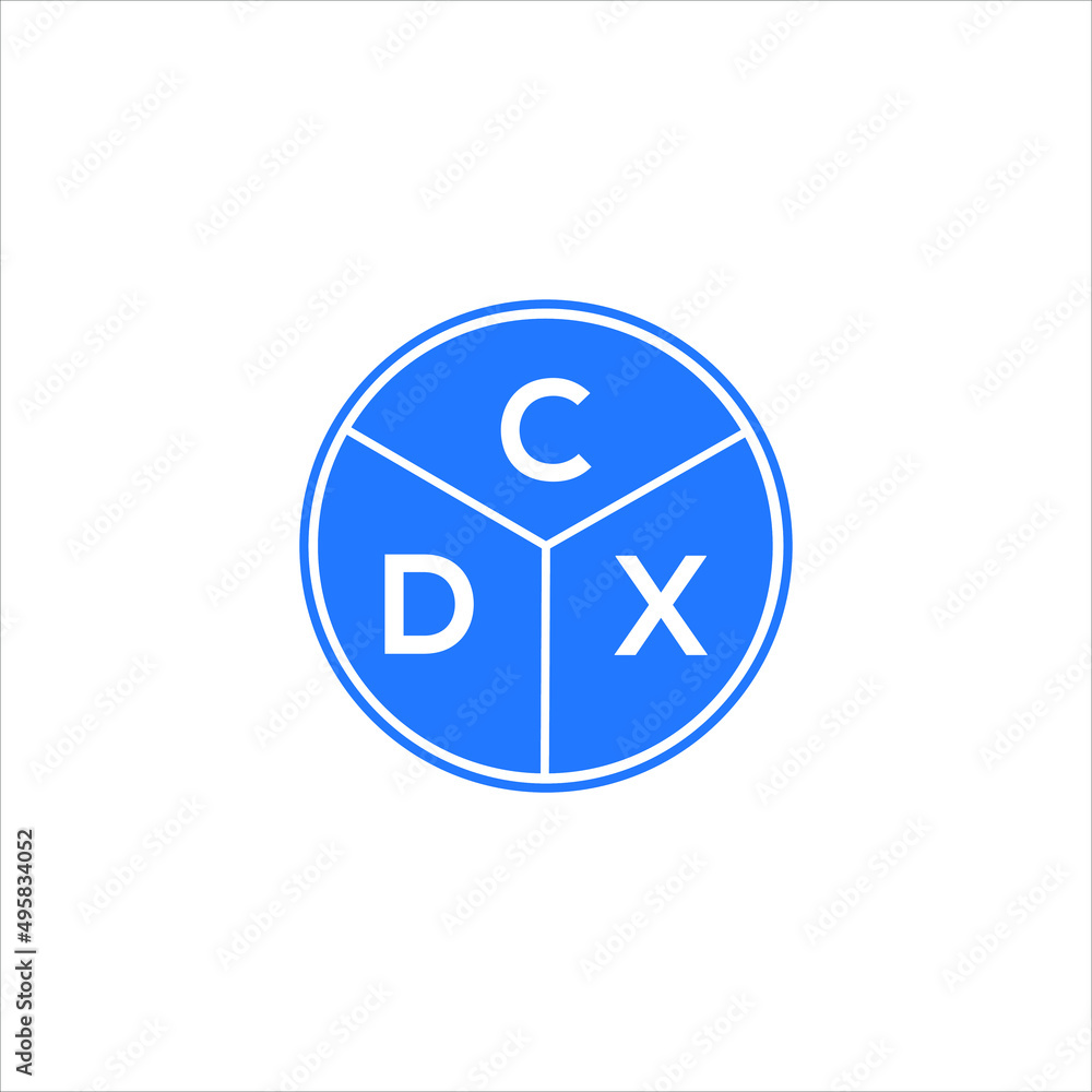 CDX letter logo design on White background. CDX creative Circle letter logo concept. CDX letter design. CDX letter logo design on White background. CDX creative Circle letter logo concept. CDX letter design.