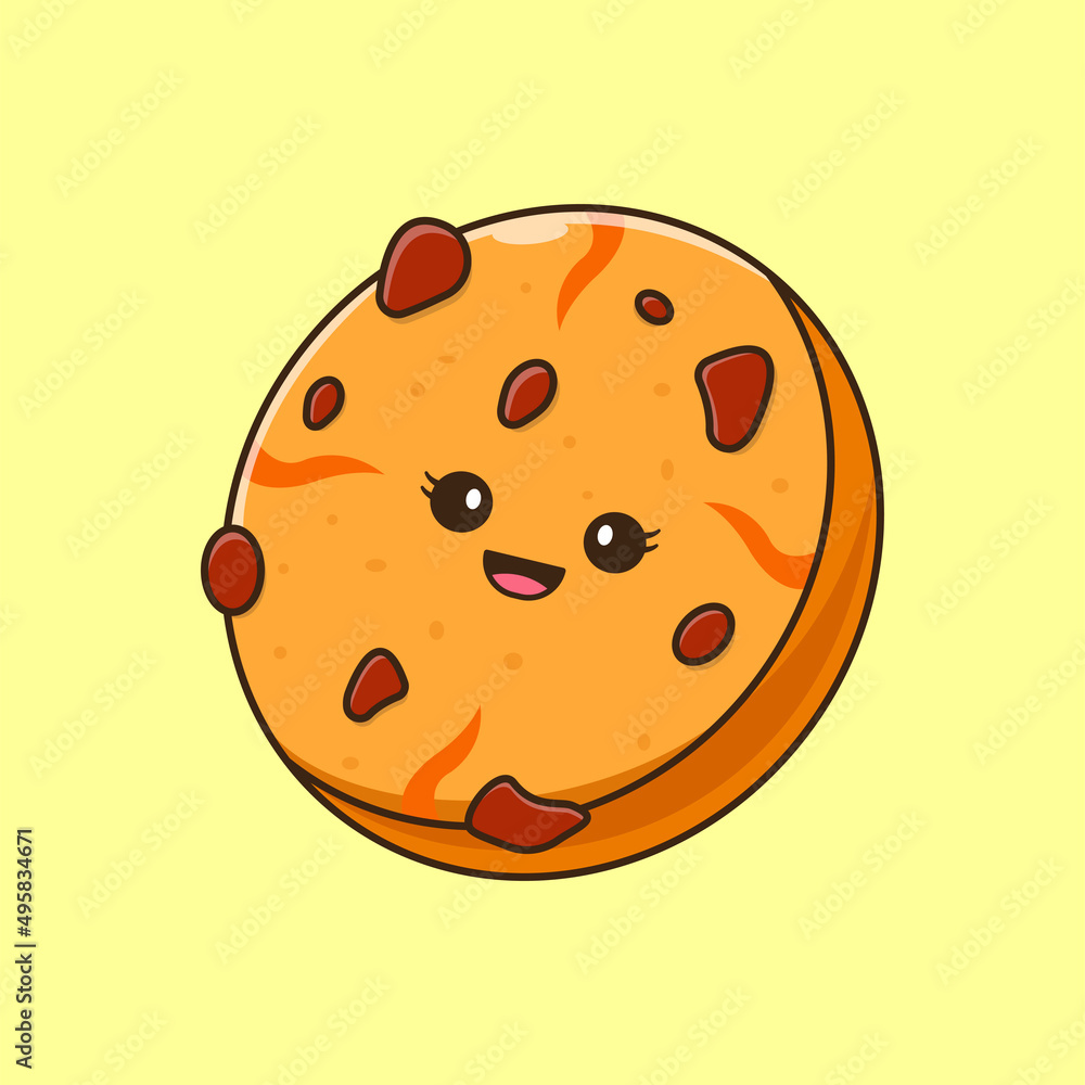 Obraz premium Cute Cookie Illustration