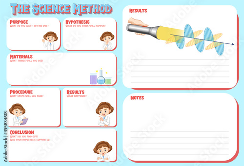 The science method worksheet for children