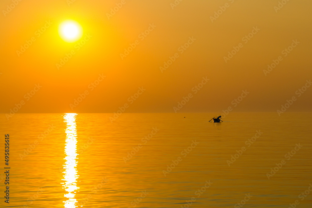 sunset on the sea sunset on the sea