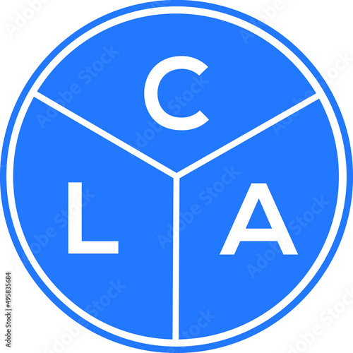 CLA letter logo design on White background. CLA creative Circle letter logo concept. CLA letter design. 
