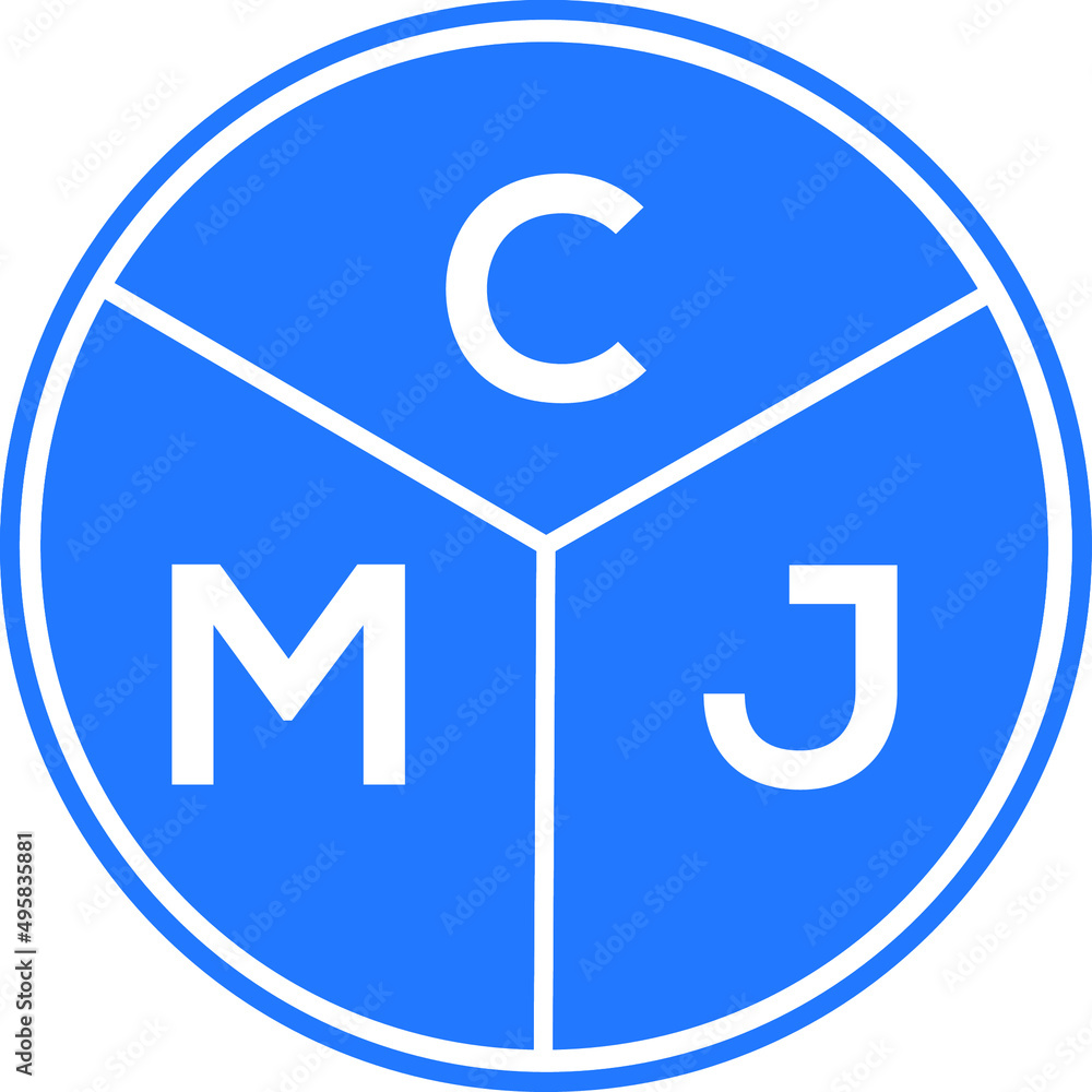 CMJ letter logo design on White background. CMJ creative Circle letter logo concept. CMJ letter design.
CMJ letter logo design on White background. CMJ creative Circle letter logo concept. CMJ letter design.