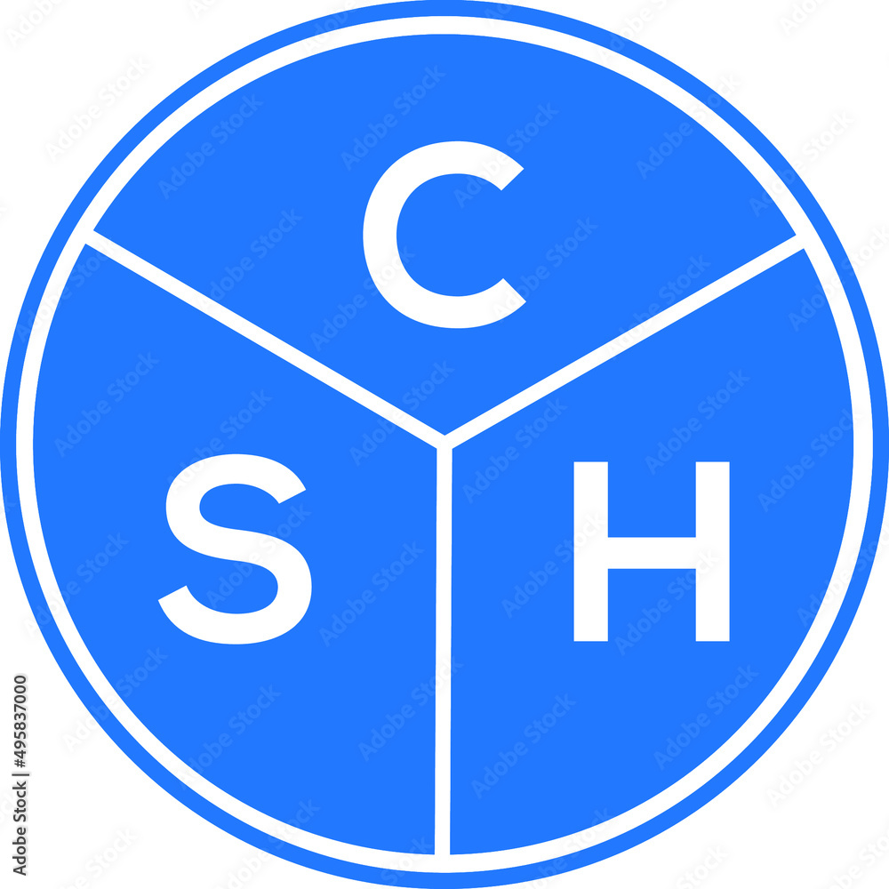 CSH letter logo design on black background. CSH creative initials letter logo concept. CSH letter design. CSH letter logo design on black background. CSH creative initials letter logo concept. CSH letter design.