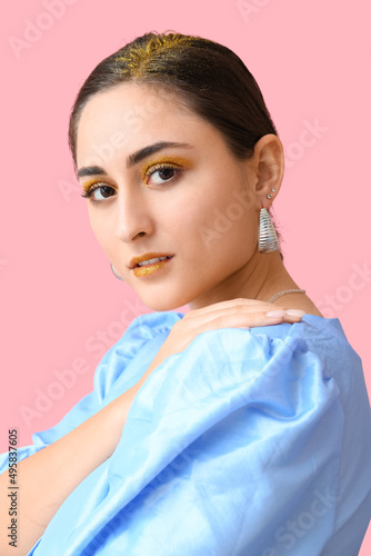 Attractive young woman with...