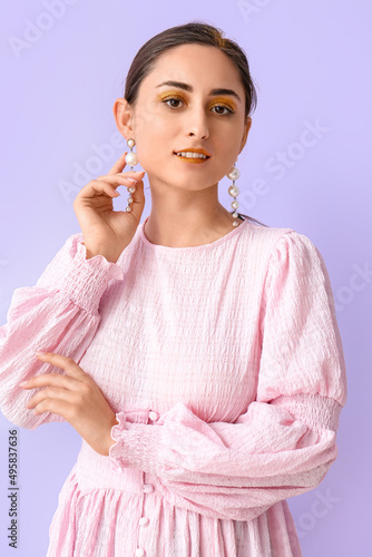 Attractive young woman with...