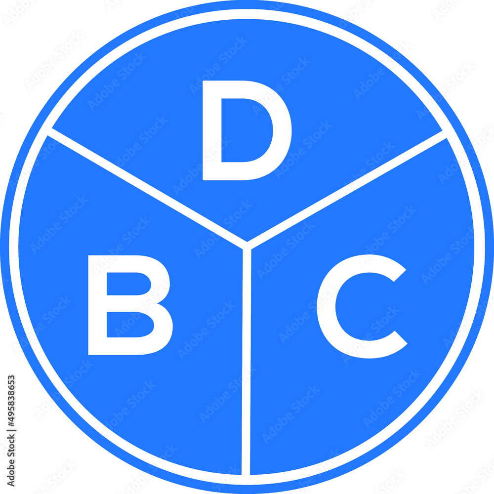 DBC letter logo design on White background. DBC creative Circle letter logo concept. DBC letter design. DBC letter logo design on White background. DBC creative Circle letter logo concept. DBC letter design.