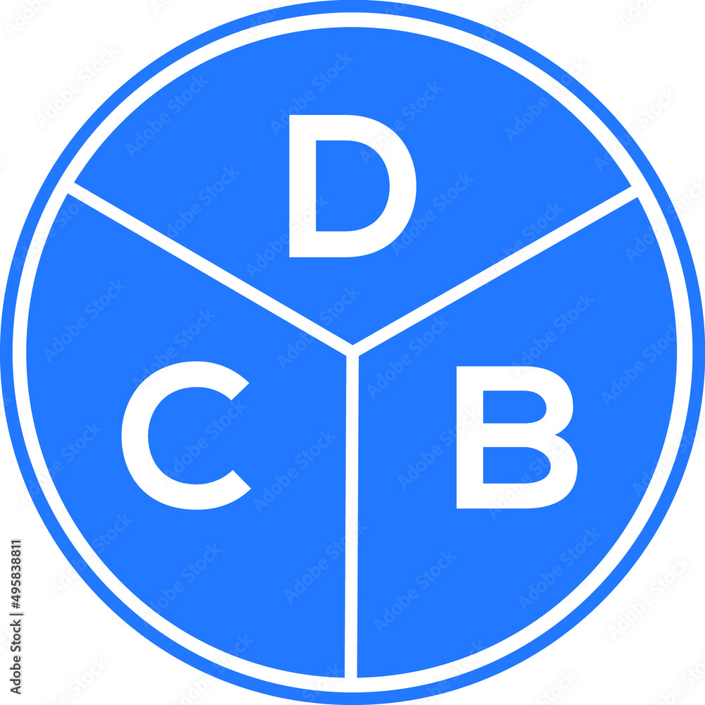 DCB letter logo design on White background. DCB creative Circle letter logo concept. DCB letter design. DCB letter logo design on White background. DCB creative Circle letter logo concept. DCB letter design.