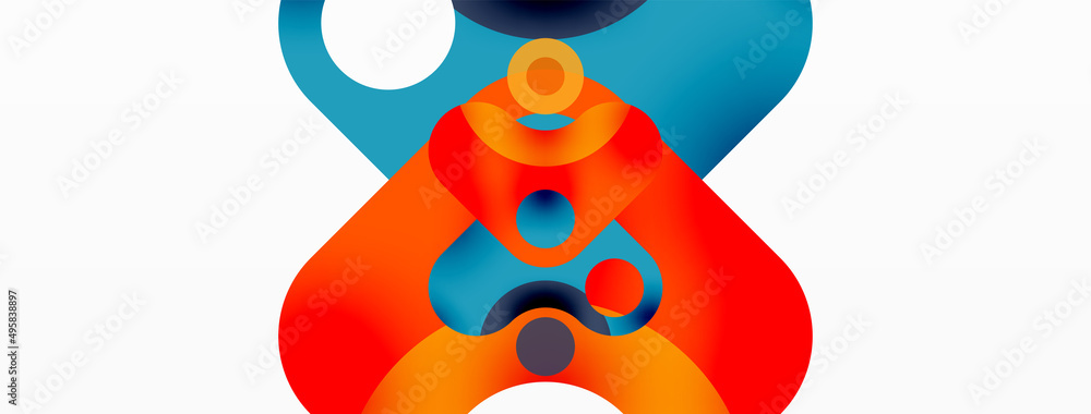 Creative geometric wallpaper. Minimal bubble arrow and circle abstract background. Techno business template for wallpaper, banner, background or landing Creative geometric wallpaper. Minimal bubble arrow and circle abstract background. Techno business template for wallpaper, banner, background or landing