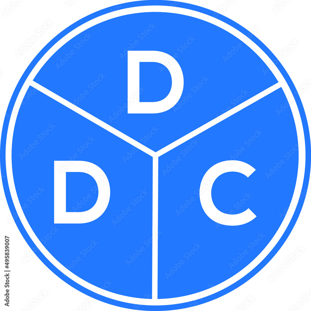 DDC letter logo design on White background. DDC creative Circle letter logo concept. DDC letter design. DDC letter logo design on White background. DDC creative Circle letter logo concept. DDC letter design.