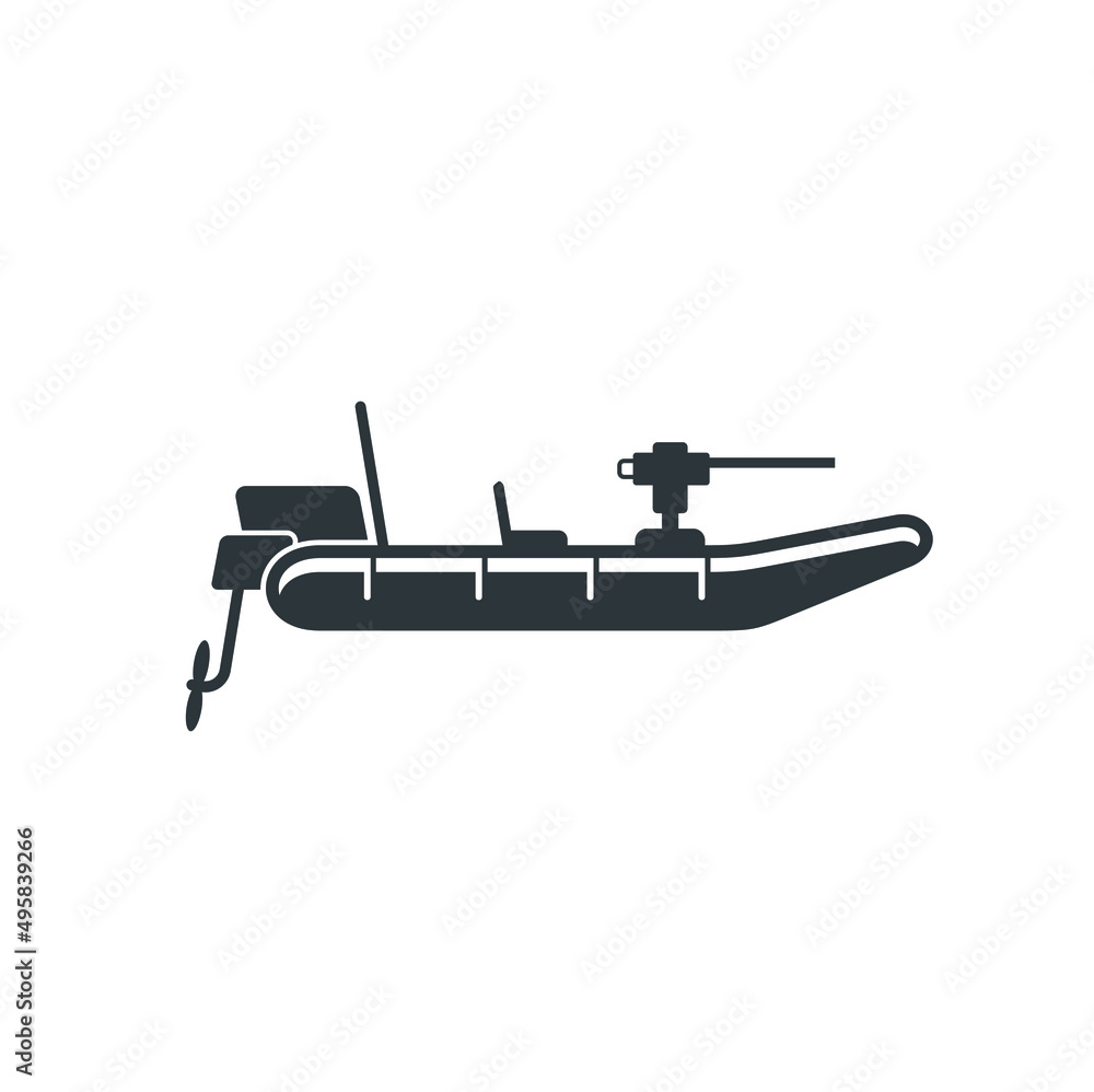 boat army illustration, vector art. boat army illustration, vector art.
