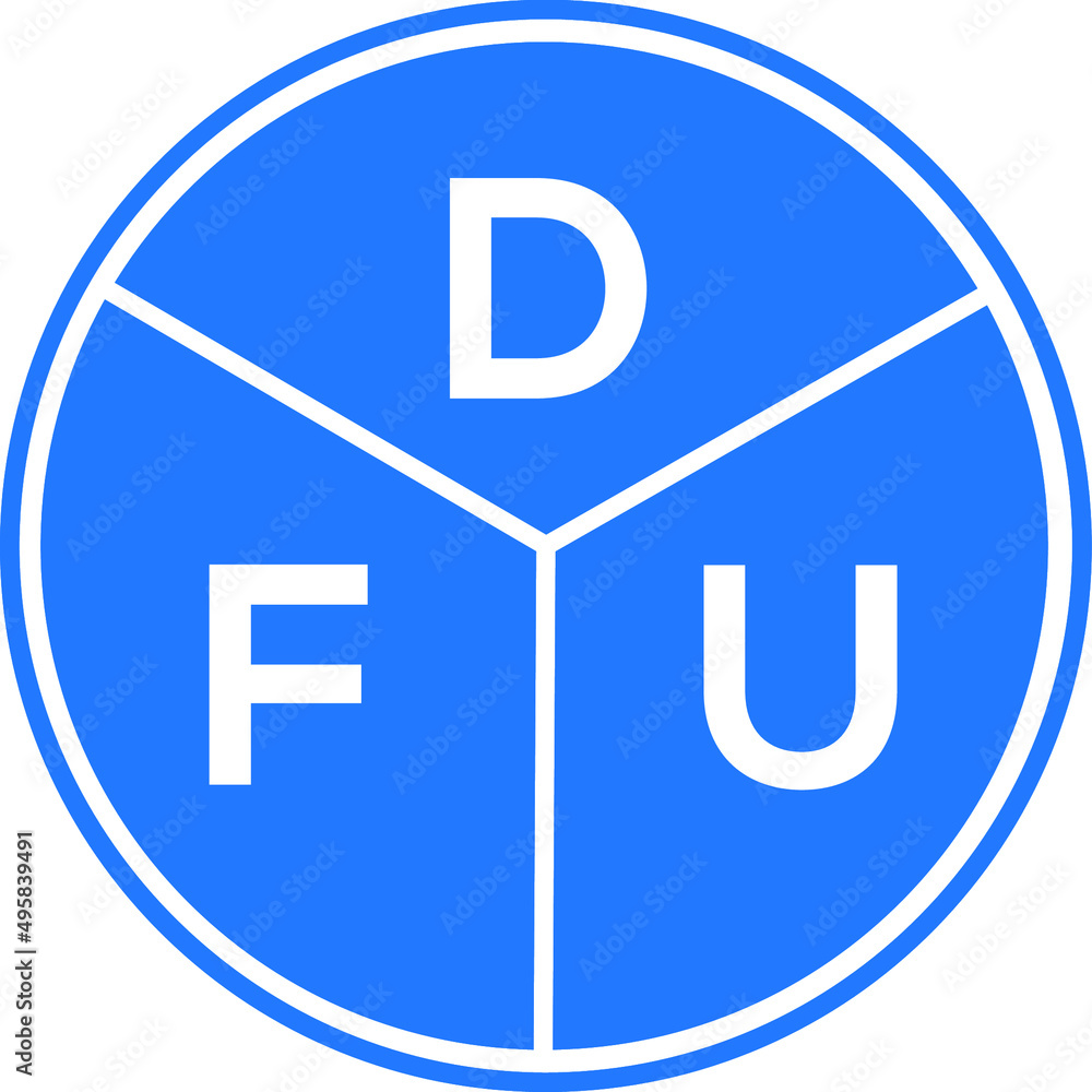 DFU letter logo design on White background. DFU creative Circle letter logo concept. DFU letter design. DFU letter logo design on White background. DFU creative Circle letter logo concept. DFU letter design.