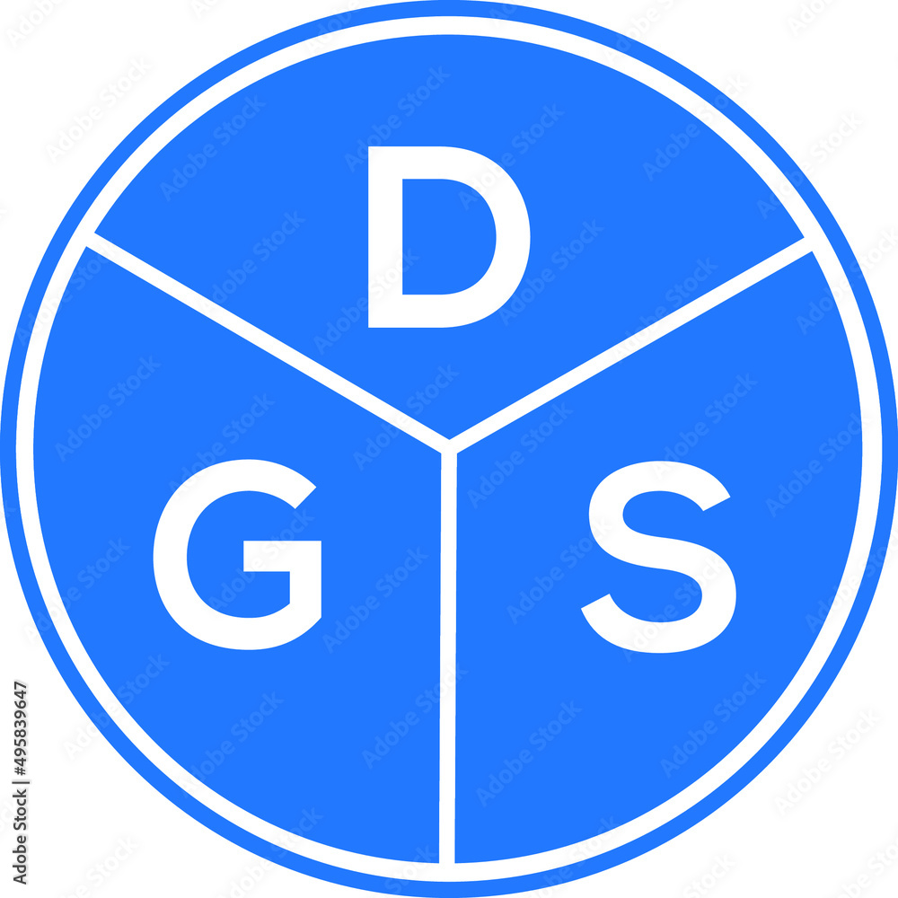 DGS letter logo design on White background. DGS creative Circle letter logo concept. DGS letter design. DGS letter logo design on White background. DGS creative Circle letter logo concept. DGS letter design.