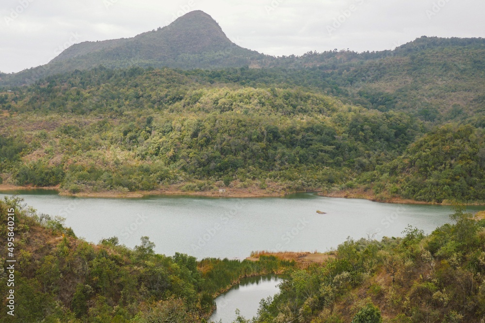 Scenic view of Kirandich Dam in Baringo County, Kenya