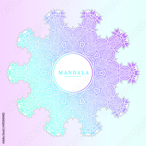 beautiful gradient mandala vector for design