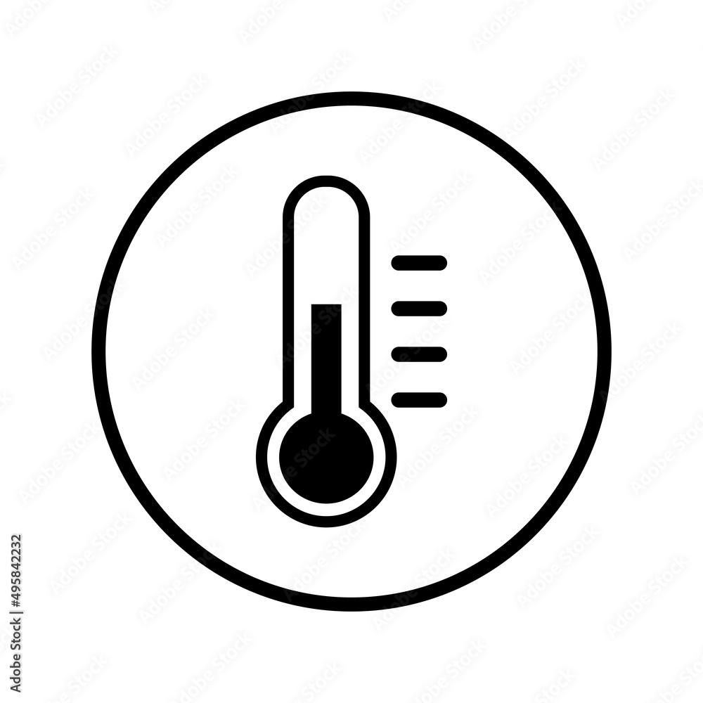 thermometer temperature icon vector thermometer temperature icon vector