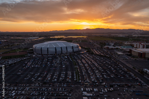 Phoenix Arizona Glendale Sunset Aerial Photo Sports
