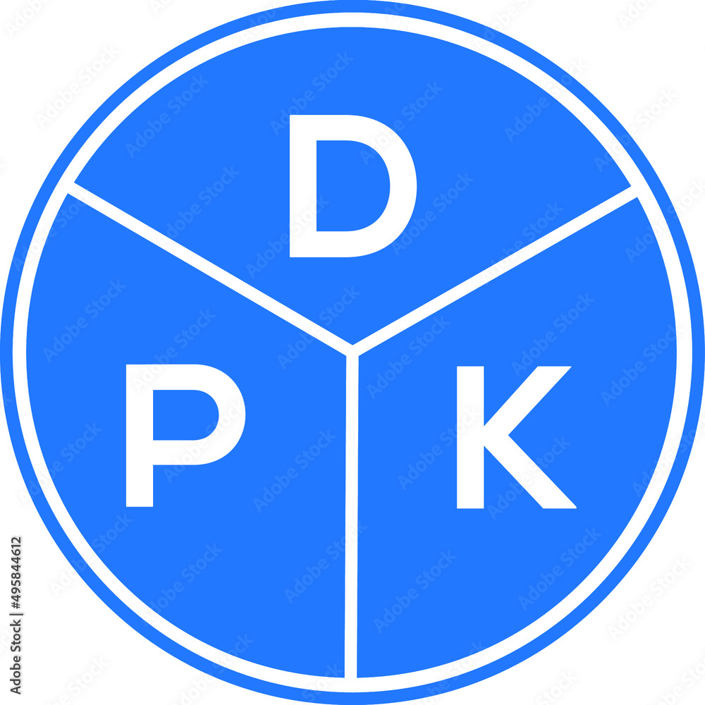 DPK letter logo design on White background. DPK creative Circle letter logo concept. DPK letter design. DPK letter logo design on White background. DPK creative Circle letter logo concept. DPK letter design.