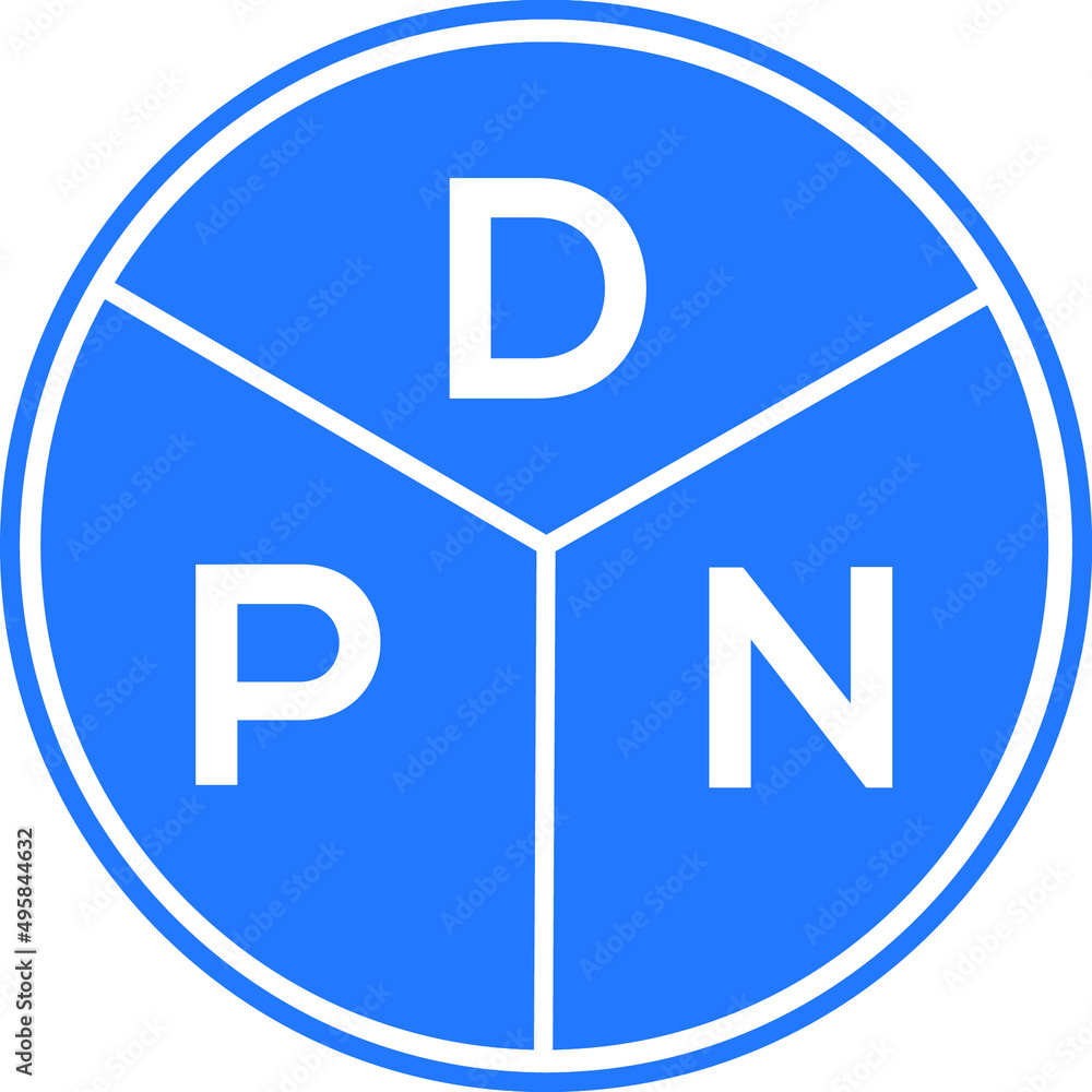 DPN letter logo design on White background. DPN creative Circle letter logo concept. DPN letter design. DPN letter logo design on White background. DPN creative Circle letter logo concept. DPN letter design.
