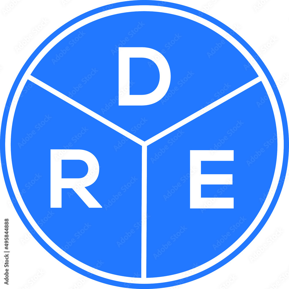 DRE letter logo design on White background. DRE creative Circle letter logo concept. DRE letter design.
DRE letter logo design on White background. DRE creative Circle letter logo concept. DRE letter design.