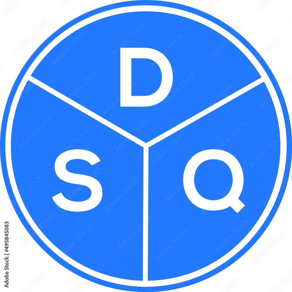 DSQ letter logo design on White background. DSQ creative Circle letter logo concept. DSQ letter design.
DSQ letter logo design on White background. DSQ creative Circle letter logo concept. DSQ letter design.