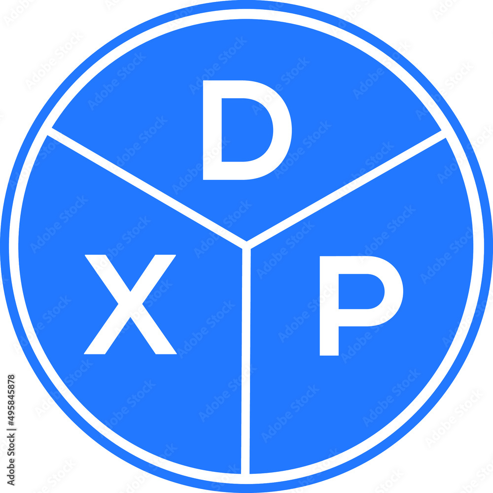 DXP letter logo design on White background. DXP creative Circle letter logo concept. DXP letter design. DXP letter logo design on White background. DXP creative Circle letter logo concept. DXP letter design.