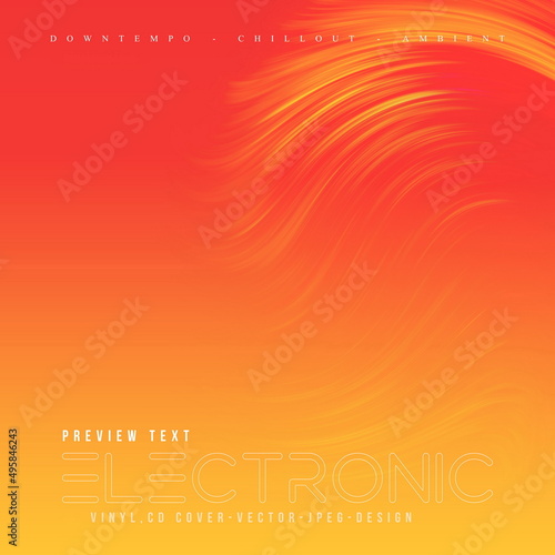 Music Album Cover for the Web Presentation. Colorful Vector Design. Abstract Cards Set. Posters Template Set. Vinyl and CD cover. Square posters, flyers, banners, leaflets. CD Artwork