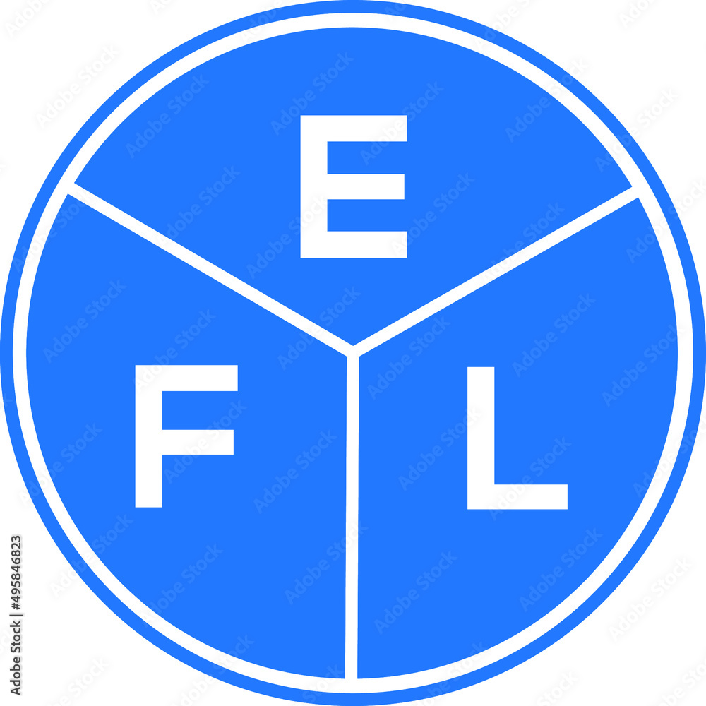 EFL letter logo design on White background. EFL creative Circle letter logo concept. EFL letter design. EFL letter logo design on White background. EFL creative Circle letter logo concept. EFL letter design.