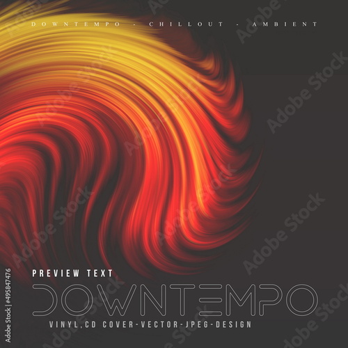 Music Album Cover for the Web Presentation. Colorful Vector Design. Abstract Cards Set. Posters Template Set. Vinyl and CD cover. Square posters, flyers, banners, leaflets. CD Artwork