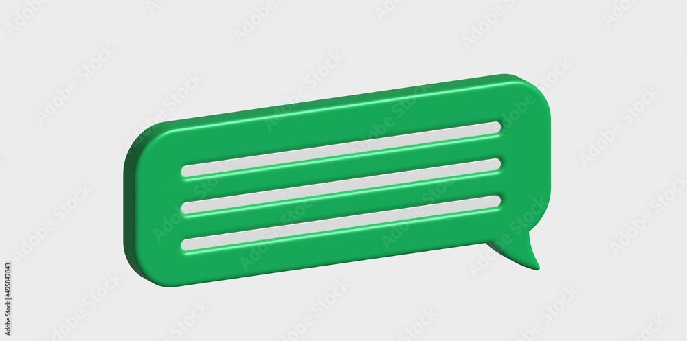 Glossy green speech bubble, dialogue, messenger shape. Glossy green speech bubble, dialogue, messenger shape.