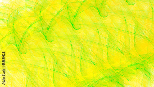 abstract yellow green wave background