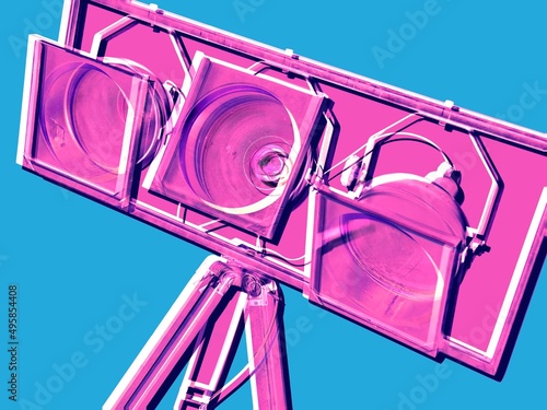 Pop art movie light