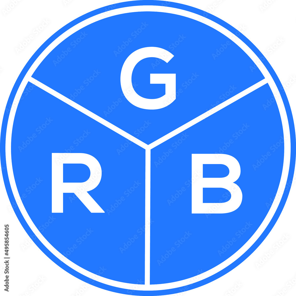 GRB letter logo design on White background. GRB creative Circle letter logo concept. GRB letter design. GRB letter logo design on White background. GRB creative Circle letter logo concept. GRB letter design.