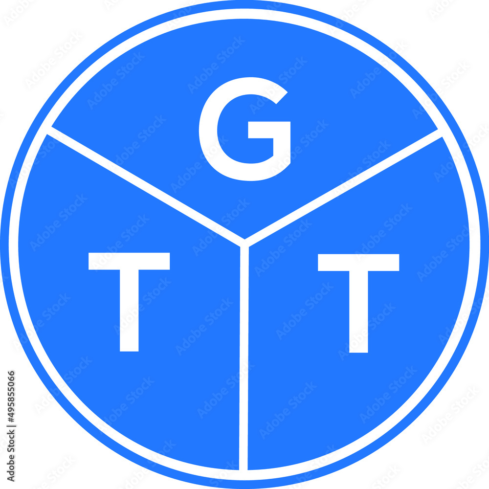 GTT letter logo design on White background. GTT creative Circle letter logo concept. GTT letter design. GTT letter logo design on White background. GTT creative Circle letter logo concept. GTT letter design.
