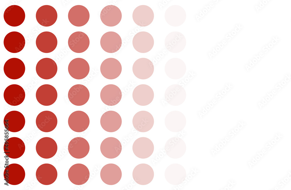 Rotee Punkte mit Farbverlauf als Hintergrund