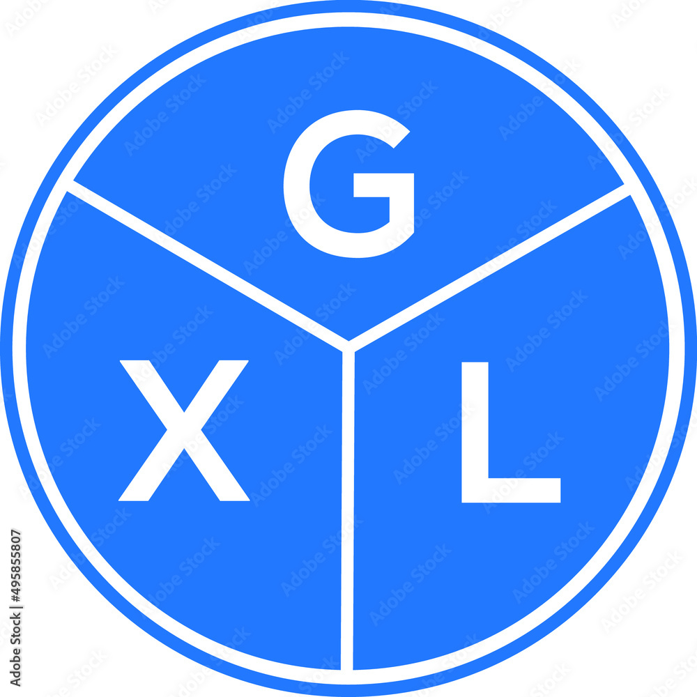 GXL letter logo design on white background. GXL creative circle letter logo concept. GXL letter design. GXL letter logo design on white background. GXL creative circle letter logo concept. GXL letter design.