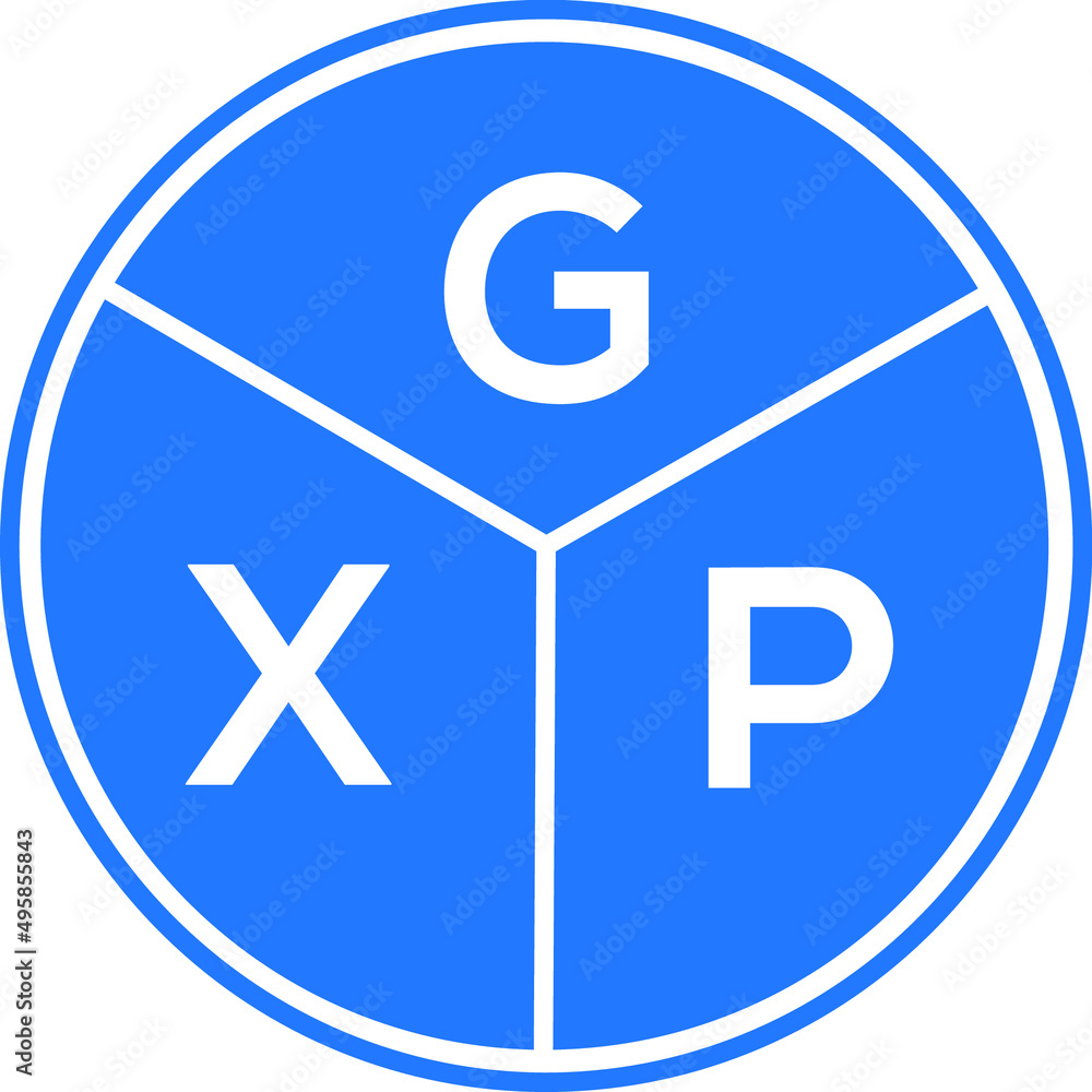 GXP letter logo design on white background. GXP creative circle letter logo concept. GXP letter design. GXP letter logo design on white background. GXP creative circle letter logo concept. GXP letter design.