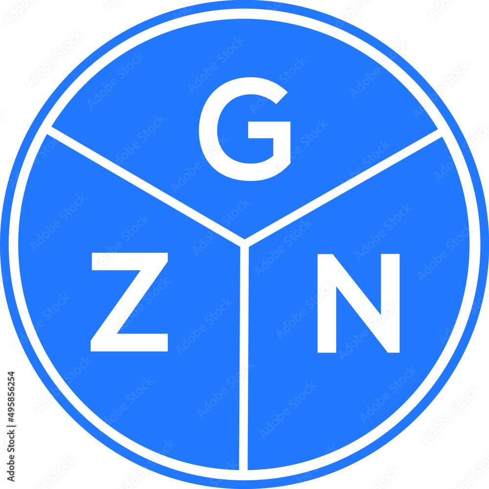 GZN letter logo design on White background. GZN creative Circle letter logo concept. GZN letter design. GZN letter logo design on White background. GZN creative Circle letter logo concept. GZN letter design.