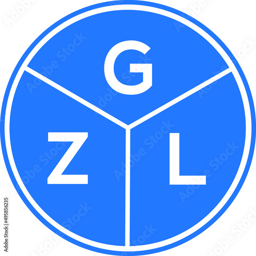 GZL letter logo design on White background. GZL creative Circle letter logo concept. GZL letter design.  © Faisal