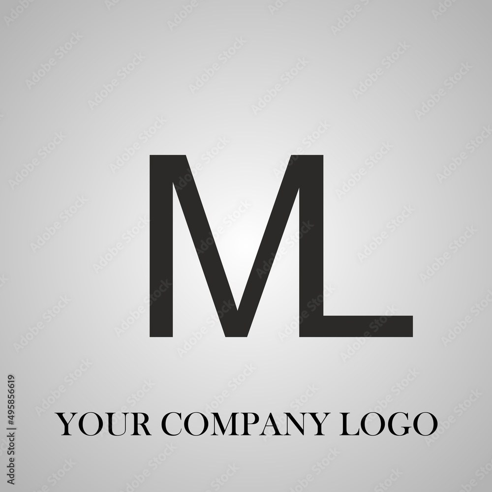 Your Company logo ML template. Wings design element illustration. Corporate branding identity.ML Alphabet letter logo. Abstract Glossy Red Black logo type design template in Grey background. Your Company logo ML template. Wings design element illustration. Corporate branding identity.ML Alphabet letter logo. Abstract Glossy Red Black logo type design template in Grey background.