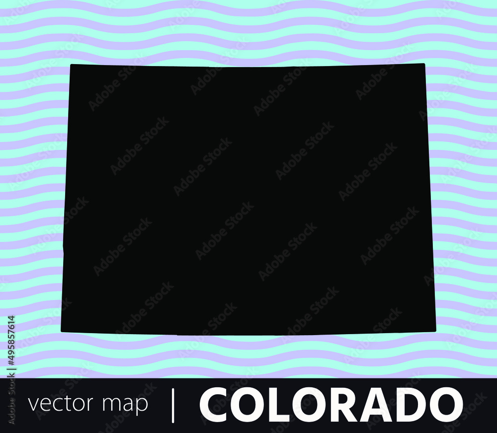 U.S states map. State of Colorado vector map. you can use it for any ...