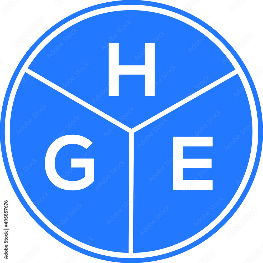 HGE letter logo design on white background. HGE creative circle letter logo concept. HGE letter design. HGE letter logo design on white background. HGE creative circle letter logo concept. HGE letter design.