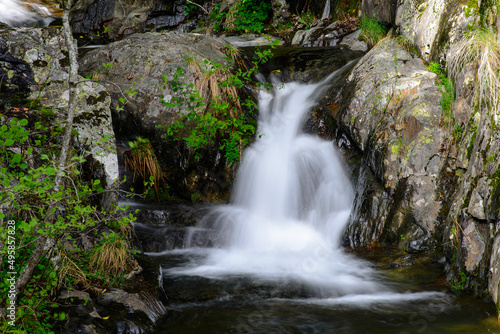 waterfall of pure and crystalline water in the rivers of Las Hurdes photo